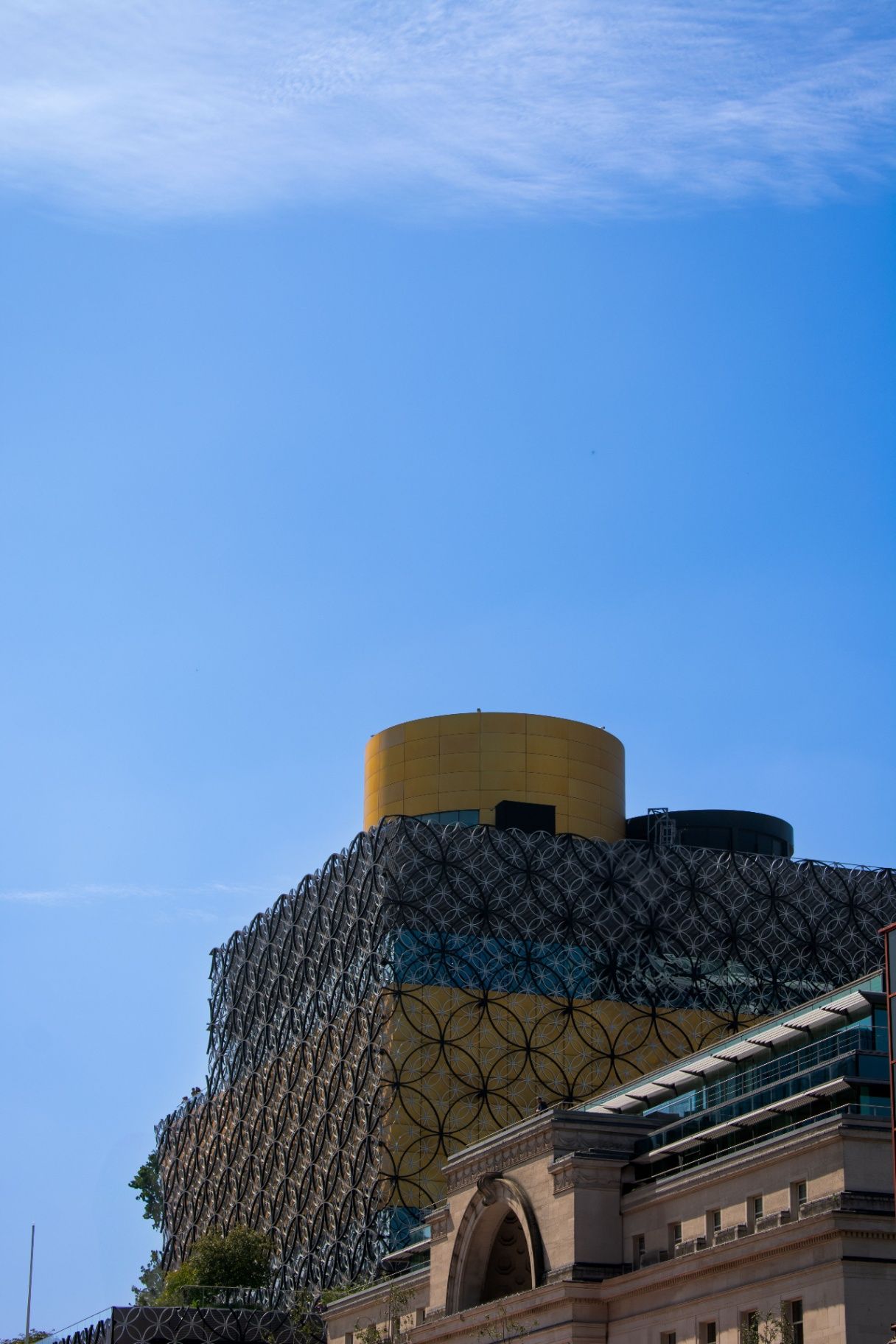 Birmingham skyline with the Selfridges building in soft daylight